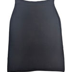 Ivanka Trump Black Ribbed Knit Pencil Midi Skirt Size XL Photo 0