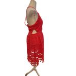 Chelsea & Violet Women's Pink Crochet Lace Halter Dress Size S Photo 1