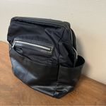 BEIS  Diaper Bag backpack black chic mom cool faux leather travel minimalist med Photo 2