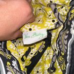 Vera Bradley Retired Baroque Bucket Bag Purse Drawstring Closure Black Yellow Photo 5