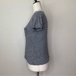 Madewell  Gray Crewneck Slub Cotton Short Sleeves Tee Photo 4