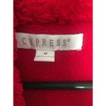 Cypress Adult Red Fleece Bath Robe Wrap Robe Belted Size Medium Red Photo 2