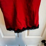 No Boundaries Red Black Lace Trim Cami Tank Top Women Size Small BabyDoll Witchy Vamp Photo 4