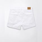 American Eagle  Stretch Denim Mom Short In White Photo 4