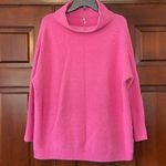 Free People Candy Pink slouchy thermal pullover Small Photo 0
