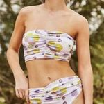 NEW Free people x Beth‎ Richards delray 70’s floral bikini bottom, XL Purple Photo 0