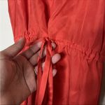 Madewell 🔵 SALE 3/$25  SILK RACERBACK SILK PEACH CORAL ORANGE TANK DRESS 8 Photo 6