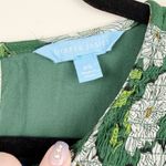 Draper James Women's XS Green Floral Long Sleeve Smocked Blouse Lined Top Photo 3