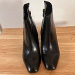 Franco Sarto Croc Embossed Leather Ankle Boots Block Heel Side Zipper Size 7 Photo 5