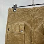 Mango Camel Brown Leather Retro Mini Skirt M Photo 2