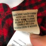L.L.Bean Cotton Flannel L/S Shirt Red Black Plaid Button Front Preppy Womens XL Photo 7