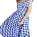 Kate Spade  Gingham Smocked Waist Dress, Size M, New with Tag MSRP $298 SOO Photo 0