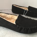 Black Moccasin Slippers, Size 10 Photo 1