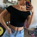 Brandy Melville  off the shoulder ribbed crop top Photo 0