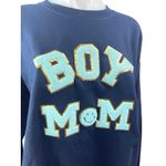Gildan Boy Mom Women's Blue Crewneck Long Sleeve Sweater Sweatshirt Top Size L Photo 2
