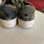 J Slides Hilton Camo Lace Up Platform Sneakers Size 6 Green Photo 2