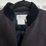 W By Worth Vintage  Black Wool Blazer Velvet Trim Timeless Classic Size 8P Petite Photo 1