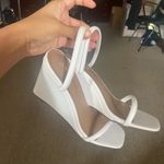 Dream Paris White straps wedge heels Photo 1