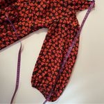 Disney  Alice Through the Looking Glass Black/Red Heart Cold-Shoulder Dress Sz M Photo 6