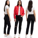 Levi's Levi’s Black Wedgie Skinny Jeans 28 Photo 1