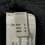 Massimo Dutti Knit Dress Women's Large Black Midi Halter Stretch Party Wedding Photo 8