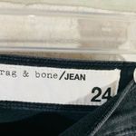 Rag and Bone NWT Mazie Black Lime Tuxedo Stripe Skinny Jeans Size 24 Photo 6