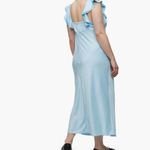 Madewell NWT  Flutter Sleeve Maxi Dress 8  CLARITY Photo 3