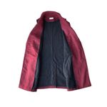 UNTUCKit Vera Double Breasted Wool Blend Vest in Burgundy Red Size S Photo 5