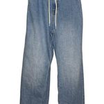 Bershka  x ASOS High Rise Drawstring Waist Baggy Jeans Medium Blue Size 2 Photo 1