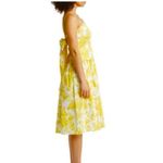 Eliza J Floral Print Cotton Bow Detail Sundress in Yellow Size 14 NWT Photo 2