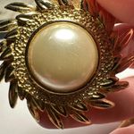 Sun Face & Sun Flare Gold Tone Brooch Pins Lot Of 2 Photo 5