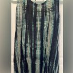 Thai Boutique designer Women's green tie dye sleeveless top size 6 Black Photo 2