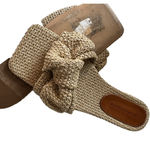 Dear Frances Knot Slide Sandal Slides in Seagrass 42 11 Tan Photo 10
