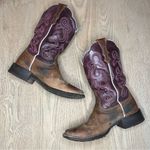 Ariat  Quickdraw Badlands Western Boots Square Toe Pink Purple Women’s Size 6.5 Photo 8