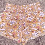 Aerie  stretchy floral woman XL shorts super cute pink & brown Photo 0