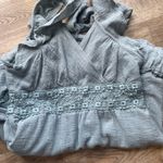 Altar'd State Altar’d State Boho Ruffle Mini Dress Light Blue Smocked Waist Size S Photo 3