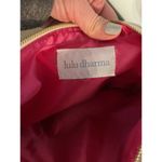 LULU DHARMA Clutch Black/White Reversible Vegan Leather Zip Closure EUC Photo 4