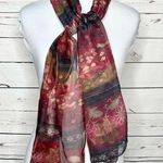 Worthington NWT Crimson & Gold Neck Scarf Photo 0