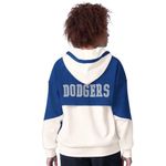 Starter Los Angeles Dodgers  Women's Scrimmage Full-Zip Hoodie - White Photo 11