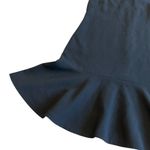 Sandro Black Silk Blend Dress Sleeveless Party Vegan Leather Trim Size 2 Medium Photo 4