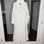 J.Crew NWT  Cabana Dress Maxi Long Sleeve Linen White Photo 1