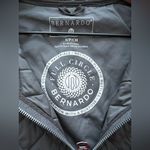 Bernardo  grey quilted jacket long coat hooded lightweight oversized S Photo 2