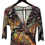 Laura Max‎ Women's Maxi Dress L Multicolor Paisley Print V Photo 1