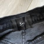 3x1  NYC High Rise Rolled Cuff Denim Shorts Black (Size 27) Photo 7