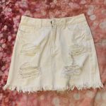 Forever 21 White Denim Jean Skirt Photo 0