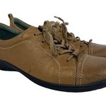 Ecco Cap Toe Oxford Derby Casual Leather Shoes Brown Womens size 40 9.5 Photo 0