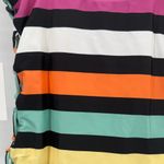 Lovers + Friends SM Take Me Away 1PC Lace UP Neon Striped Swimsuit Photo 4