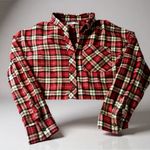 Arizona Jeans Arizona cropped flannel size M new without tags Photo 1