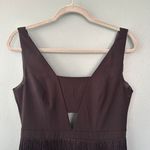 Aidan Mattox Black fringe Homecoming Dress Photo 1