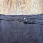 The Limited VTG Y2k  Belted Wool Blend Mini Skirt Dark Brown Womens Size 8 Tweed Photo 4